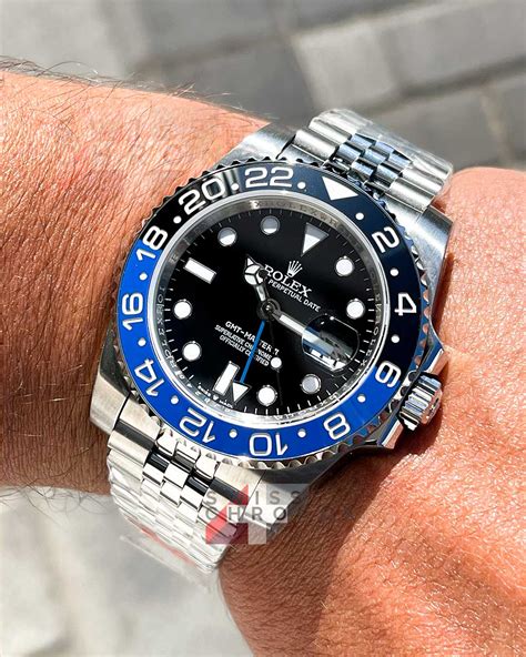 rolex gmt batman weight|rolex gmt batman for sale.